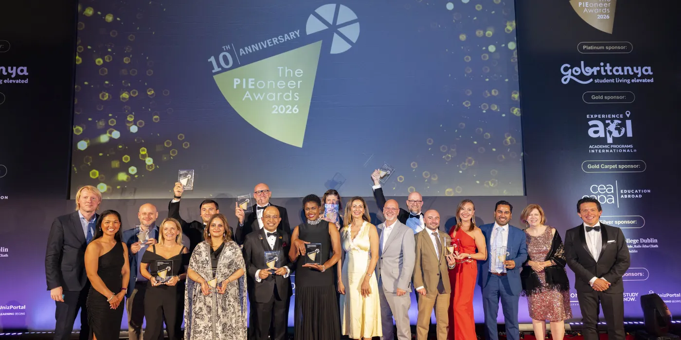 Winners on stage at the 10th anniversary PIEoneer Awards 2026